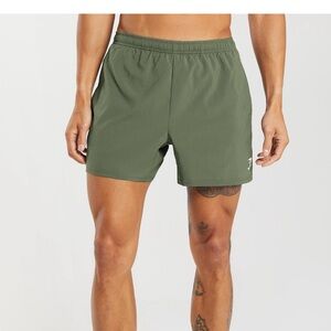 Gymshark Mens Arrival Shorts Olive Color Mens small